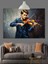 Keman Çalan Genç Adam Dekoratif Kanvas - Mdf Ahşap Tablo 3
