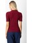 Kadın Dik Yaka Kısa Kollu Triko Kazak 69302 Bordo 4
