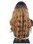 Perçemli Uzun Su Dalgası Fiber Sentetik Peruk- Siyah / Karamel Ombreli 4