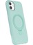 Apple iPhone 11 Regal Magsafe Standlı Kapak - Su Yeşili 2