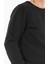 Erkek Siyah Sweatshirt Bisiklet Yaka Rahat Kalıp 3 Iplik Şardonlu Nakışlı 7