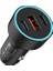 Wlue 60W Pd Süper Hızlı Şarj Araç Içi Çakmaklık Şarj Aleti 2x Type-C 60W Pd 1x Usb3.0 18W 3