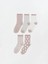 Lcw Dream Pembe Desenli Kadın Soket Çorap 5'li 1