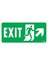 Exit Sağ Yukarı Uyarı Levhası 17,5X25 KOD:959 1
