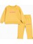 Yazı Baskılı Iki Ip Kız Çocuk Takım Sarın 2