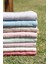 %100 Pamuk Renkli 70X140 Banyo Havlusu Mavi 3