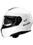 U1 Modüler Çene Açılır Güneş Vizörlü Motosiklet Kaskı Ece 22.06 Sertifikalı Beyaz 1