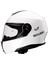 U1 Modüler Çene Açılır Güneş Vizörlü Motosiklet Kaskı Ece 22.06 Sertifikalı Beyaz 7