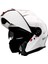 U1 Modüler Çene Açılır Güneş Vizörlü Motosiklet Kaskı Ece 22.06 Sertifikalı Beyaz 8