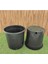 Üretim Saksısı 2 Adet 5 Lt 20X20 cm Plastik Saksı Siyah Üretim Saksı Bitki Üretim Saksısı 2