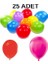 Renkli Balon 25 Li Karışık Renk Parti Doğum Günü Kutlama Özel Günler 2