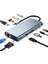Type C Hub 11 In 1 USB C Docking Station 4K Hdmı,vga,type C PD,USB3.0,RJ45 Ethernet,sd/tf Aux Macbook Pc Uyumlu Adaptör Çoklayıcı Çevirici Dönüştürücü HUB114 1
