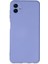 Samsung Galaxy A04E Kılıf Nano Içi Kadife Silikon - LILA-(5796) - N985J093-M78985 1