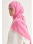 Simetrik Jakar Italyan Ipekli Şal Koyu Pembe 1