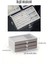 Modern Gri 3 Çekmeceli Takı Bijuteri Mücevher Kutusu Organizer Düzenleyici Şeffaf 13 x 23 x 10 cm 3