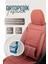 Hyundai Matrix Uyumlu Yarı Deri Oto Koltuk Kılıfı Ön/arka Set Neta Seri Tarçın 4