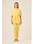 Ftz Kadın Keten Takım Sarı 31196 2