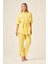 Ftz Kadın Keten Takım Sarı 31196 4