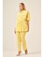 Ftz Kadın Keten Takım Sarı 31196 5
