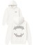 Pırlanta Vampir Dişleri Tasarım Baskılı Oversize Beyaz Kapüşonlu Sweatshirt 1