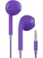 Girişli Mor Kablolu Kulaklık Ios Ile Uyumlu 3.5 mm Kulaklık Renkli 2