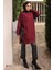 Bordo Bisiklet Yaka Soğuk İplik Triko Tunik 1