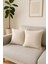 Kırçıllı Krem Kırlent Kılıfı Dekoratif Bohem Soft Koltuk Sırt Yastık Hediyelik Yılbaşı 45x45 1