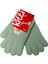 Spteks Kitti 4-8 Yaş Kız Çocuk Mint Renk Çiçek Desenli Kışlık Örme Eldiven 5