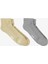 Unıted4 Street Ankle Erkek Gri Kahverengi 2'li Çorap 1