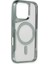 iPhone 16 Plus Kılıf Boyi Magsafe Silikon Kapak - Gümüş (K95) 2