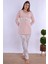 Pudra %100 Pamuk Hamile Lohusa Pijama Takımı 5