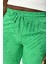Kadın Beli Lastikli Rahat Kalıp Desenli Yeşil Pantolon 2