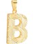 14 Ayar Altın B Harfi Kalemli Kolye Ucu 1