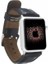 Apple Watch Uyumlu Deri Kordon 42-44-45MM Rst1 Siyah 5