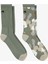 Unıted4 4 Street Camouflage Crew Erkek Yeşil 2'li Çorap 1