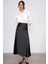 K25 116 Siyah Kadın Lastikli Pileli Etek 1
