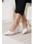 Modaserdem Alexandra Kadın Beyaz Stiletto 4