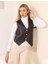 Düğme Detaylı Suni Deri Yelek 2