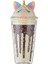 Unicorn Bardak 450 ml Pipetli Krem Renkli Plastik Hafif ve Taşınabilir 3