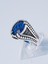 Doğal Safir Taşlı 925 Ayar Gümüş Erkek Yüzük –şıklık ve Asalet Bir Arada 3