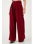 Pile Detaylı Wide Leg Yüksek Bel Geniş Paça Pantolon Bayan Pantolon 6522016 4