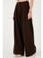Pile Detaylı Wide Leg Yüksek Bel Geniş Paça Pantolon Bayan Pantolon 6522016 5