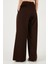 Pile Detaylı Wide Leg Yüksek Bel Geniş Paça Pantolon Bayan Pantolon 6522016 7