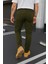Erkek Trend Günlük Bol Paça Haki Taktik Kargo Pantolon 6