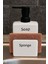 Seramik Sabunluk ve Süngerlik Seti Modern Mutfak Banyo Deterjan Dispenser Organizer 380 ml 9X7X17 cm 1