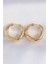 Pirinç Gold Renk Asimetrik Kıvrım Küpe - TJ-BKP8974 2