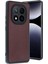 Xiaomi Redmi Note 14 Pro 4g Kılıf Aras Deri Kapak - Bordo (K95) 2