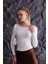 Buzzy Kumaş Uzun Kollu Kayık Yaka Bluz 2