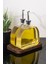 2li Lüx 500ML Yağdanlık Ahşap Standlı Silver Kapak Cam Yağlık Zeytinyağı Ayçiçekyağı Sosluk Sirkelik 4