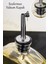2li Lüx 500ML Yağdanlık Ahşap Standlı Silver Kapak Cam Yağlık Zeytinyağı Ayçiçekyağı Sosluk Sirkelik 5